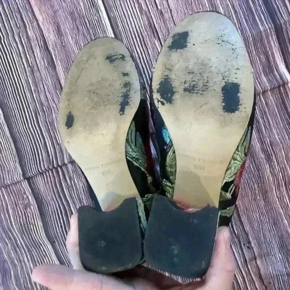 Marc Fisher Jana Boot metallic tapestry, colorful party holiday size 6 1/2 - Picture 6 of 8